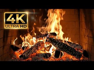 Cozy Fireplace Evenings🔥 Crackling Logs Burning Sounds Pure Relaxation, Sleep & Calm