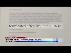 Nurse terminated over HIPAA violations