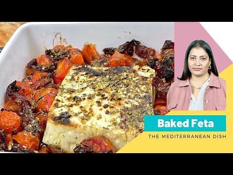 Easy Greek Baked Feta Recipe | The Mediterranean Dish | Baked Feta & Tomatoes | Cheese Recipes