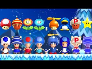 New Super Mario Bros. U Deluxe - All Blue Toad Power-Ups