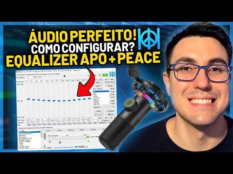 Como EQUALIZAR O MICROFONE em tempo real no Windows com Equalizer APO + PEACE (Passo a Passo)