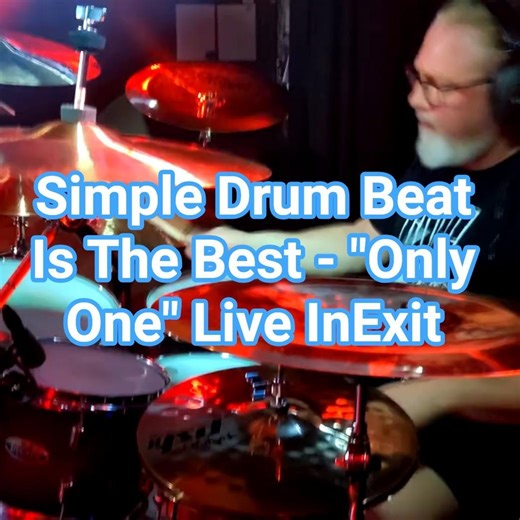 Simple Drum Beat Is The Best - "Only One" Live InExit #grooveoftheday #inexit #drummer #metal