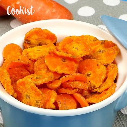 Carrot chips in the microwave