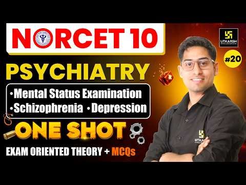 NORCET 10 One Shot Class #20 | Psychiatry NORCET 10 Preparation | Amit Sir | Utkarsh Nursing Classes