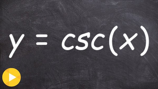 Sketch the cosecant graph from scratch