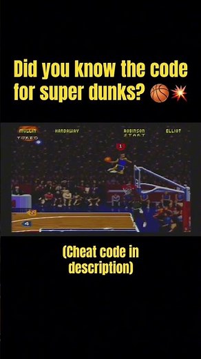 All the cheat codes is what made NBA JAM 🏀 hella fun!