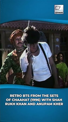 Shah Rukh Khan and Anupam Kher shared candid moments from the sets of Chaahat (1996) 🎬🤍