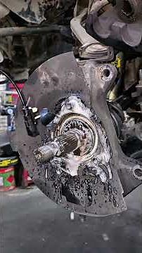 GMC Sierra front wheel Bearing damage #automobile