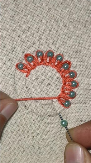 #embroiderydesigns #beginnersstitch #embroidery #crochet #stitchboutique #sewingtutorial #diy#shorts