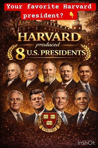 Harvard Educated 8 U.S. Presidents 🇺🇸🎓