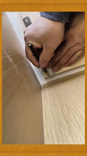 A simple solution for slanted wood planks and walls #diyprojects #woodworking #carpentry