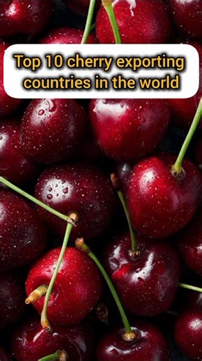 ‎Top 10 cherry-exporting countries in the world🍒#top10 #cherry #food