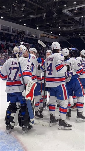 HEAD TAPS FOR THE GOALIE 🤗🤩 Devon Levi earns his second shutout of the season with tonight’s 3-0 win over the Syracuse Crunch! #AmerksHockey | #LetsGoAmerks🇺🇸 | Rochester Americans