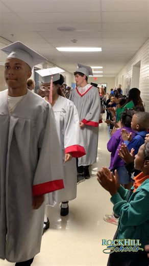 🎓 The Class of 2025 is making their final walk — not just across the graduation stage, but through the hallways where it all began. Seniors from Rock Hill High, Northwestern, and South Pointe returned to their former schools, cheered on by the next generation of students. 👏📣 Such a powerful tradition to celebrate how far they’ve come and inspire those just starting their journey. 📸 If you captured any special moments, drop your photos in the comments — let’s celebrate these grads together! �