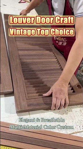 How Louvered Wooden Doors Are Made | Step-by-Step Wood Joinery & Assembly