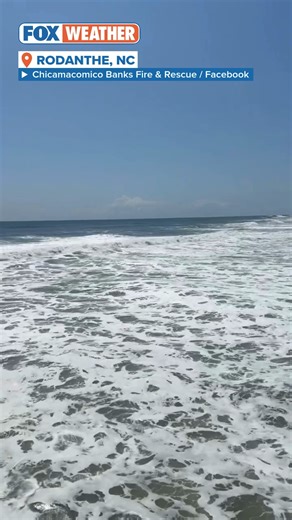 32K views · 530 reactions | Beaches along the U.S. East Coast continue to experience high tide and wild waves as Hurricane Erin continues to build up. Footage captured on Tuesday shows the rough surf in North Carolina. #Hurricane #NorthCarolina #beaches #waves #Ocean #Extremeweather | FOX Weather | Facebook