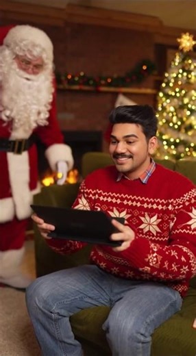 Santa Claus 🎁 Gift Dete Hue! | Christmas Short | Vijju Vlog#viral #vlog #youtubeshorts#ai