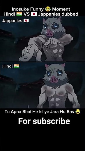 demon Slayer Hindi dubbed 🆚 Japanese dubbed short video