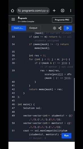 C++ Bitmask DP | Maximum Compatibility Score Sum | LeetCode hard Explained