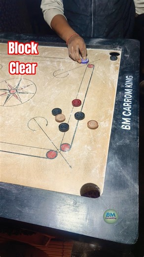 Perfect Angle Touch Shot 🔥 Amazing Carrom Trick | Slow Motion Tutorial #carrom #bmcarromking #viral