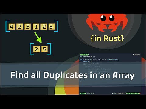 Rust Programming Exercises: Find All Duplicates in an Array