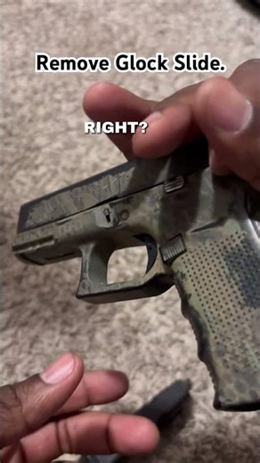 Remove a Glock slide #shorts