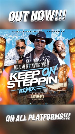 Let’s gooooo! Go check out the “Keep On Steppin” Remix featuring the Ying Yang Twins on all platforms!!! #MikeClarkJr #YingYangTwins #KeepOnSteppin | Mike Clark Jr
