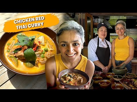 BEST Chicken Red Thai Curry I have ever had | Easy RED THAI CURRY RECIPE from scratch