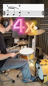 Cool „linear“ drum Groove step-by-step drumlesson #drums #drumlesson #drumgroove | Derek Scherzer Drumchannel