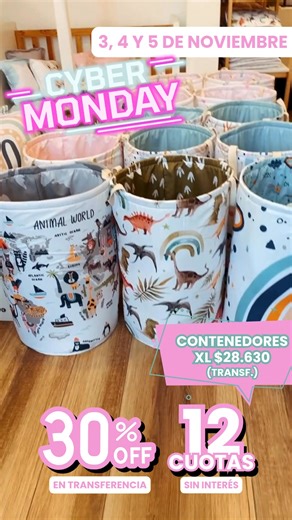 🔥 Llegó los Cyber days a Pininna! Toda nuestra web 30% off en transferencia o 12 cuotas sin interés! 🔥 | Pininna - Deco Infantil