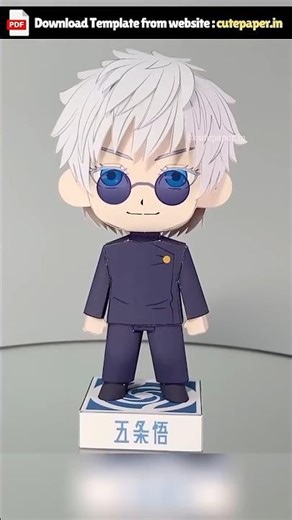 Making Gojo satoru 3d paper figure | Jujutsu Kaisen #jjkedit #gojosatoruedit
