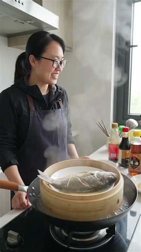 Preparing Classic Steamed Fish with Ginger & Scallions