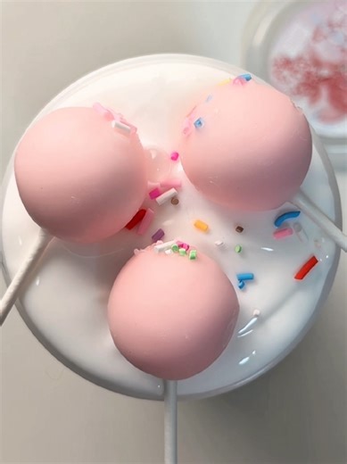 White Slime and Pink Lollipop Clay ASMR Experience