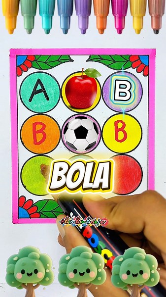 Belajar Mengenal Huruf A-C 🍎\\|Learning Letters A-C#shorts #kidslearning #abcd#preschool