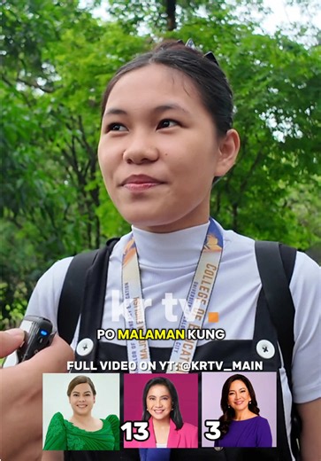 “I’m for impeachment, and I’m not.” Supporting or opposing impeachment isn’t always a simple yes or no. For this voter, it also depends on who would replace Vice President Sara Duterte if she were removed from office. Do you share the same view? Let us know in the comments. #KRTVMain #StreetInterview #SaraDuterte #LeniRobredo #RisaHontiveros