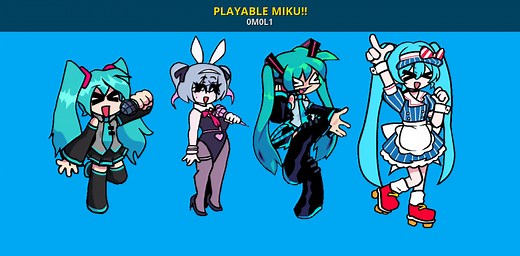 PLAYABLE MIKU!! Mod for Friday Night Funkin' | FNF Mods