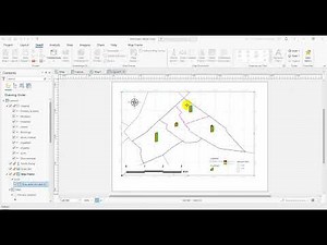 Layout or Map composition إخراج الخريطة