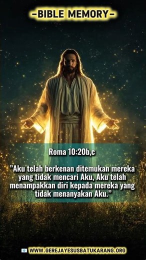 BIBLE MEMORY - ROMA 10:20B,C