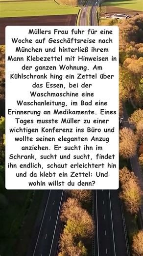 Wenn die Frau Klebezettel überall hinterlässt