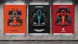 Ensemble de toiles de voitures de course de Formule 1 : impressions acryliques modernes, lot de 3 - Etsy France