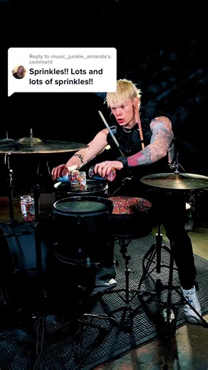 Drummer Sprinkles on Drums | Bakery Drumming Performance