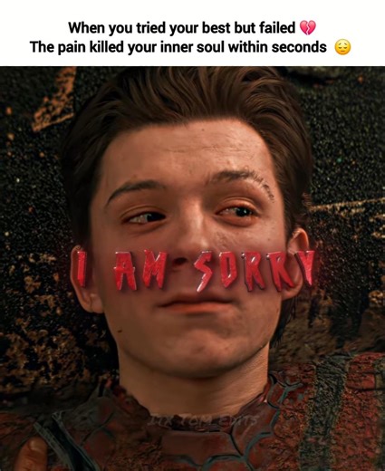 Tom Holland spider man 🕷 edits quote ✨️ sad edits 😢 #marvel #spiderman #1k #spidermanquotes #marvel