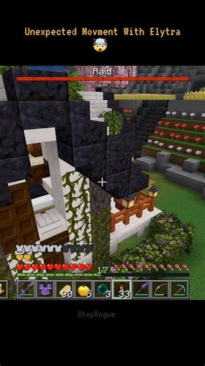 Elytra Landing Gone Wrong 💀 #minecraft #short