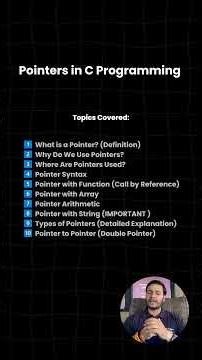 Pointer in C Explained in Hindi🔥 What is Pointer & Why It’s Important? #coding #cprogramming #shorts