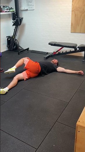 Lying stretch for glute and lower back - [Stretching]