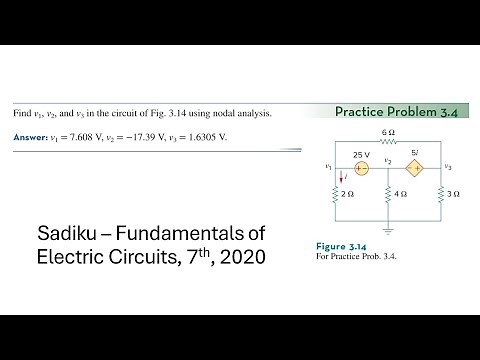Practice Problem 3.4 - (2020) Fundamental of Electric Circuits (Sadiku) 7th Ed