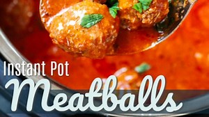 These Instant Pot Meatballs are the easiest way to make meatballs EVER. No browning or sautéeing. Just throw them in the sauce uncooked and let the Instant Pot do the rest! https://www.favfamilyrecipes.com/instant-pot-meatballs/ | Favorite Family Recipes