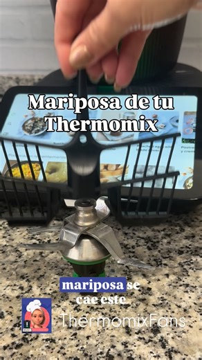 Auxi Comercial Thermomix (ThermomixFans ideas y recetas) on Instagram: "Como poner la mariposa del Thermomix! 🥰 y recuerda! Máximo en velocidad 4!"