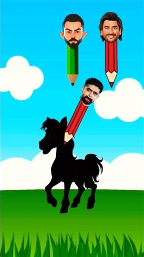 travis tola Virat Kohli Babar Azam Funny Shorts #shortsfeed #cartoon