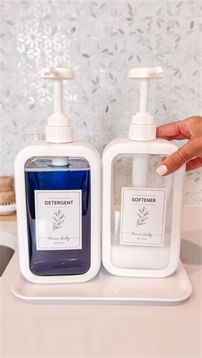 the cutest laundry soap containers I’ve EVER seen 🤩 comment “ organize “ and I’ll send you everything I used in this video to organize clean my laundry room 💌 Or as always, you can find these affiliate links in my amazon storefront on the list “ laundry favorites“ 🥰 #choresivebeenavoiding #momchores #laundryroomorganization #laundryroom #organizationhacks #laundrysoap #laundryroomideas | sierra.honeycutt